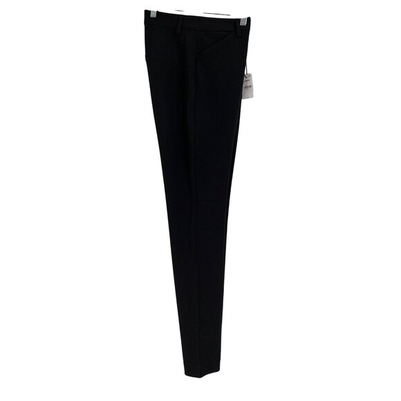 NWT Express Editor Skinny Mid Rise Black Ponte Dress Pants 6L RQ10251 - Picture 11 of 14